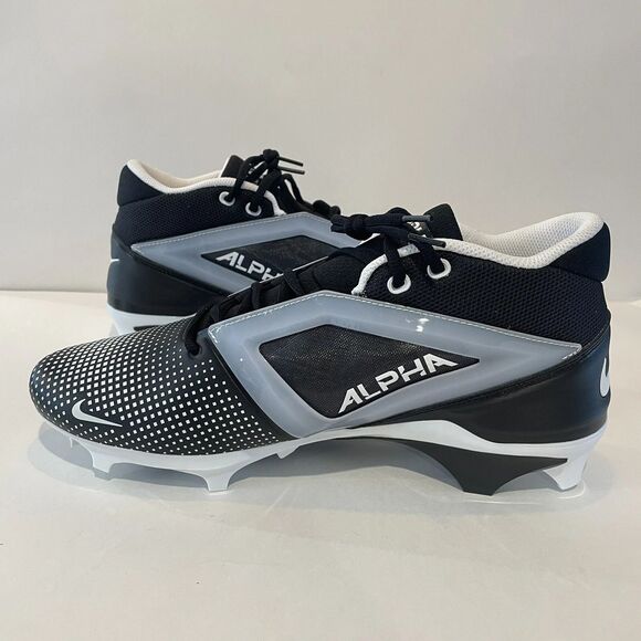 Nike Alpha Menace 4 Pro Black White Football Cleat Men’s Size 12.5 ! main image 5